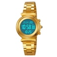 thumbnail image 3 of Digital Watch Womens Digital Analog Alarm Multifunctional Stainless Steel Strap Waterproof Chronograph Calendar Luminous for Men Women Southeast asia Daily Watch Birthday Adjustable Buckle, 3 of 9