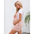 thumbnail image 3 of Women's Maternity Overall Shorts Casual Sleeveless Rompers Loose Strap Shorts Jumpsuit with Pockets, 3 of 5