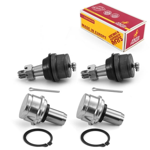 Metrix Premium Chassis Parts - 4 PC Front Upper & Front Lower Ball Joint Kit Fits 03-06 Ford E-150, 03-05 E-150 Club Wagon, 92-02 E-150 Econoline Club Wagon, Replacement K8611T, K80196