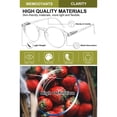 thumbnail image 2 of WEMOOTANTS Retro Reading Glasses 2.0 for Women Clear Round Readers 1.0 1.25 1.5 to 3.5 4.0, 2 of 5