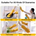 thumbnail image 6 of Cheer.US 2 Pcs Household Cleaning Gloves, Dishwashing Gloves Reusable Kitchen Cleaning Gloves With Latex Free,Cotton Lining, Non- Slip Swirl Grip Gloves for Dishwashing, 6 of 7