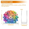 thumbnail image 5 of JSTEL Gradient Mandala Rainbow Napkin Holder for Table Cocktail Farmhouse, Paper Napkins Dispenser for Home Kitchen Coffee Shop Dining Room Decor, 5 of 9