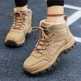 thumbnail image 3 of Pandaie Women's High Top Ankle Boots Comfortable Lightweight Outdoor Trekking Walking Work Sneakers Lace up Non Slip Lug Sole Hiking Shoes Size 6‑11, 3 of 5