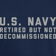 thumbnail image 3 of CafePress - US Navy Retired Not Decommissioned Dark T Shirt - Men's Classic Graphic Cotton T-Shirt, 3 of 4