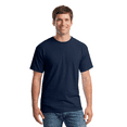 thumbnail image 5 of Gildan Heavy Cotton Short Sleeve T-Shirt for Men, Rib Collar Crew Casual Navy Tee, 9 Pack, S, 5 of 5