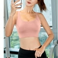thumbnail image 5 of LISTHA Sports Bra High Impact Adjustable Criss Cross Back, Full Support for Large Bust No Bounce Pink M, 5 of 5