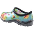 thumbnail image 3 of Sloggers Waterproof Garden Shoe for Women – Outdoor Slip-On Rain and Garden Clogs with Premium Comfort Support Insole, (Turquoise Pansy), (Size 10), 3 of 8
