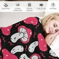 thumbnail image 6 of Red Mushroom Blanket Mushroom Gifts for Girls Kids Boys Women Cute Mushroom Throw Blanket Soft Comfort Fleece Blanket for Couch Sofa Bed 60"x80", 6 of 6