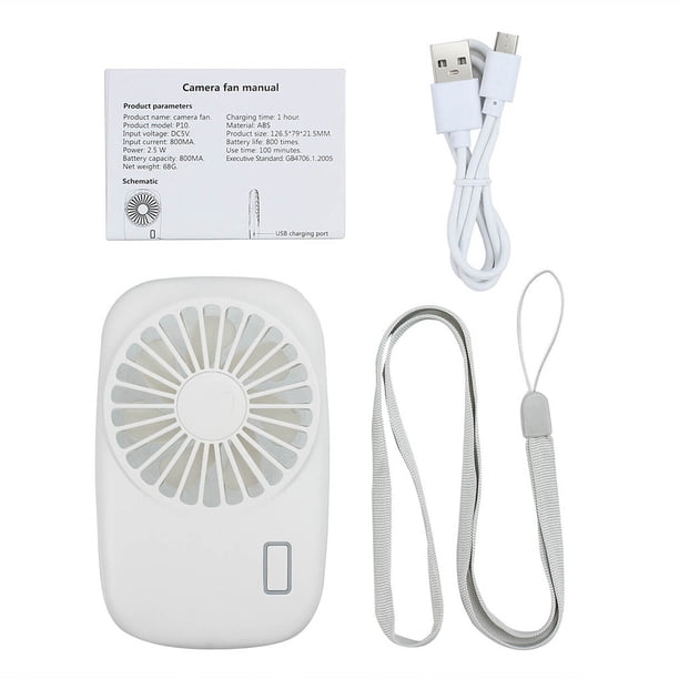 Bewildely ventilador USB portátil de 1 pieza, ventiladores de aire acondicionado plegables, ventilador de refrigeración de mano, ventilador Electrodomésticos blanco Bewildely HA6345-01B