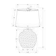 thumbnail image 3 of Lighting, 22"H, Table Lamp, Cream Concrete, Ivory / Cream Shade, Modern, 3 of 8