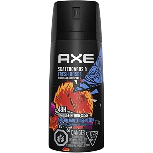 AXE Skateboard and Fresh Roses Deodorant Spray 150ml 6 Pack
