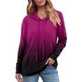 thumbnail image 4 of Sudaderas Onlypuff para mujer, sudaderas con capucha y manga larga con efecto anudado, 4 of 5