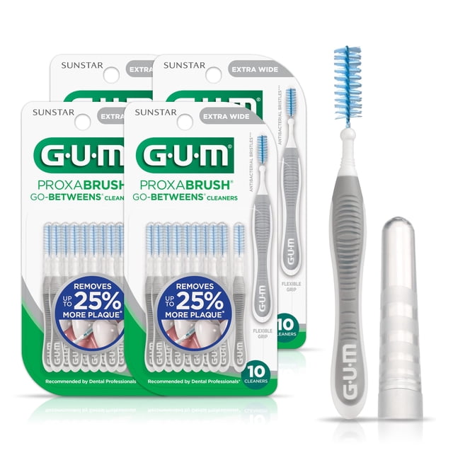 Cepillos interdentales GUM Proxabrush Go-Betweens extra anchos