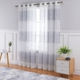 thumbnail image 3 of Gray Sheer Curtains Silver Tree Branch Semi Sheer Curtain Window Curtain Curtain Panels 63 Inch Length for Bedroom Living Room Set of 2 Curtain Panels, 52 X 63 Inch, Gray and White, 3 of 9