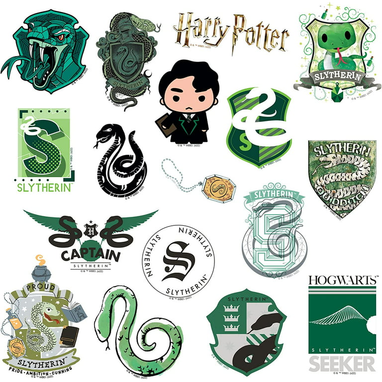 Harry Potter Slytherin Theme Sticker Pack Die Cut Vinyl Large Deluxe  Stickers Variety Pack - Laptop, Water Bottle, Scrapbooking, Tablet,  Skateboard