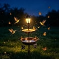thumbnail image 5 of LACKUST Metal Solar Bird Feeder for Outdoors, 35 Inch Ground Stake Bird Feeder with Solar Light, Heavy-Duty Wild Bird Feeder Station for Garden Yard Decor, 5 of 6
