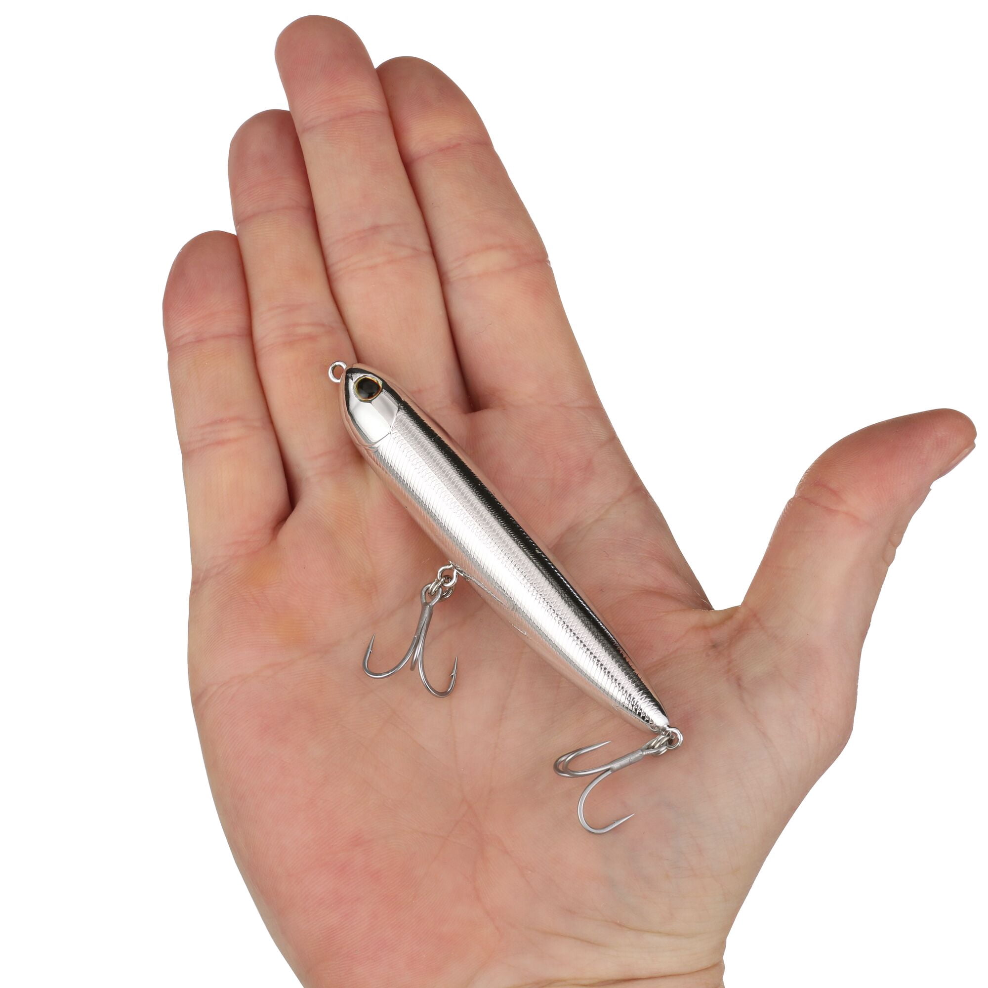 Berkley Drift Walker Saltwater, 3.5 in, Topwater Baits, Chrome (1 Count)