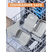Stainless Steel Inner Pot with Lid for 5.5 Cups Cordless Electric Lunch Box, with Removable Tray Divider, Dishwasher Safe, Ideal for Multi-Meal Heating