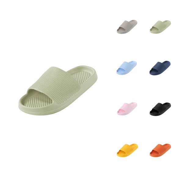 Shower Slippers for Men Women Non- Soft Sole Platform Sandals on Slides Dorm Home Bathroom Slipper
