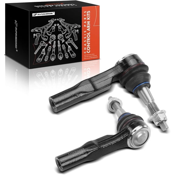 A-Premium 2Pcs Outer Tie Rod End Kit Compatible with Chevrolet Equinox 2010-2017 & GMC Terrain 2010-2017 & Cadillac SRX 2010-2016