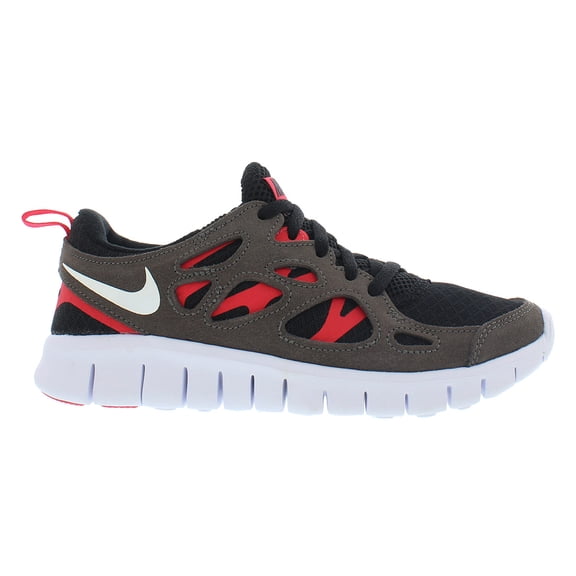 Nike Free Run 2 GS Boys Shoes Size 7, Color: Black/White/Siren Red