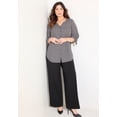 thumbnail image 6 of Catherines Women's Plus Size Georgette Button Down Tie Sleeve Cafe Blouse, 6 of 6