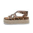 thumbnail image 4 of Sandalias planas con plataforma para mujer Sandalias con hebilla cruzada y correa fina Wmkox8yii  nm2266, 4 of 8