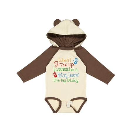 

Inktastic History Teacher Like Daddy Boys or Girls Long Sleeve Baby Bodysuit