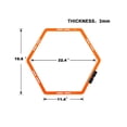 thumbnail image 2 of tredstone Hex Agility Rings Training Ladder Speed Hurdles Hockey Tennis Home Gym Sport, 2 of 9
