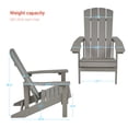 thumbnail image 2 of CHYVARY 1 Peak Adirondack Chair, Fire Pit Outdoor Patio Furniture,Light Gray, 2 of 6