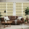 thumbnail image 2 of Ambesonne Yellow and Black Window Curtains, Zig Zag Lines, Each 28" W x 95" L, Yellow Black and White, 2 of 5
