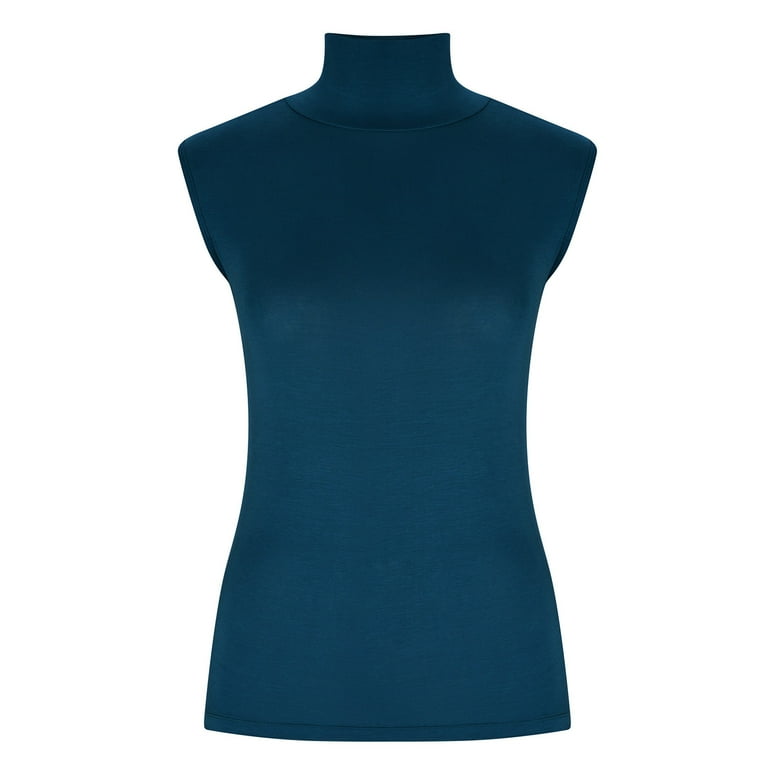 Hfyihgf Tank Tops for Women's Mock Turtleneck Top Summer