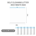 thumbnail image 2 of 90 Counts Cat Litter Box Liners for Self Cleaning Litter Box, Extra Thick Heavy Duty Cat Litter Bags Replacement（18X17inch）, 2 of 6