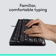 thumbnail image 2 of Logitech MK120 Wired Desktop Set, Keyboard/Mouse, USB, Black, 2 of 9