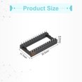 thumbnail image 2 of Uxcell 17Pcs DIP IC Chip Socket Adapter 15.24mm Row Pitch 28 Pin IC Assortment Kit 2.54mm/0.1" Pitch for Breadboard Project, PCB Board Design, 2 of 5