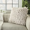 thumbnail image 4 of Nourison Life Styles Textured Ivory Decorative Throw Pillow , 20" x 20", 4 of 5