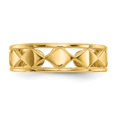 thumbnail image 5 of 14K Yellow Gold Ring Band Toe Diamond Shapes, Size 9, 5 of 5