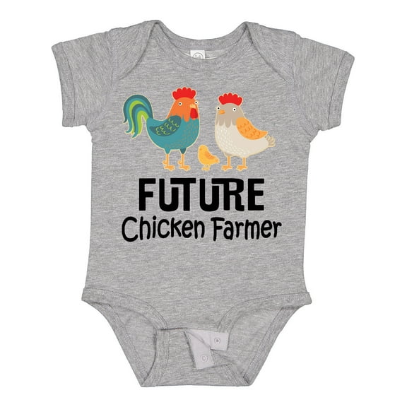 Inktastic Future Chicken Farmer Childs Boys or Girls Baby Bodysuit