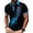 Blue, variant on Men's Top Casual Fashion Button Solid Turndown Collar Knit Jersey Beach Shirt Red S
