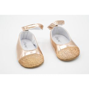 Rose Gold Flat Baby Girl Shoes 
