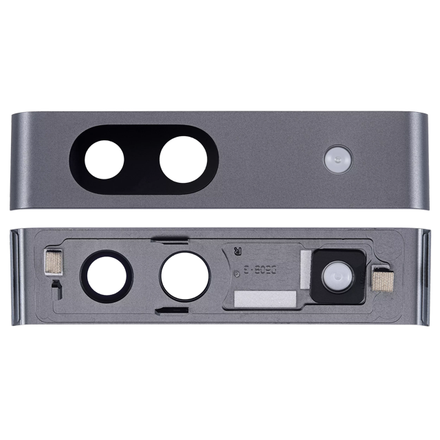 Lentille de Caméra Arrière de Remplacement avec Support Compatible pour Google Pixel 7A (Charbon)
