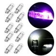 thumbnail image 1 of 10 / set 650 T10 Bombilla de del coche LED Bombilla de lámpara de cúpula Luz indicadora Luz de lectura - Iluminación rosa DYNWAVEMX luces del coche interior, 1 of 8