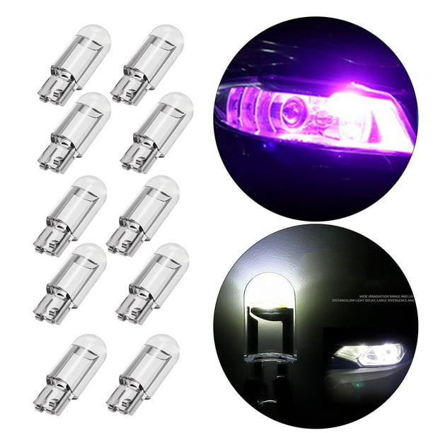 10 / set 650 T10 Bombilla de del coche LED Bombilla de lámpara de cúpula Luz indicadora Luz de lectura - Iluminación rosa DYNWAVEMX luces del coche interior