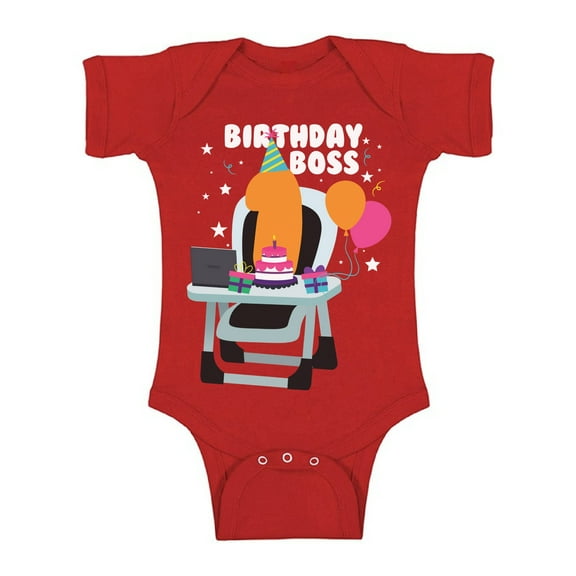 Birthday Outfits for 12 Months - Cute Baby Boy Baby Girl Shirt - Bday Boss Romper