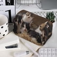 thumbnail image 7 of Kdxio Cat Family for Double Compartment Pen Case Oxford Organizer with Zipper Pockets for Students Artists, 7 of 7