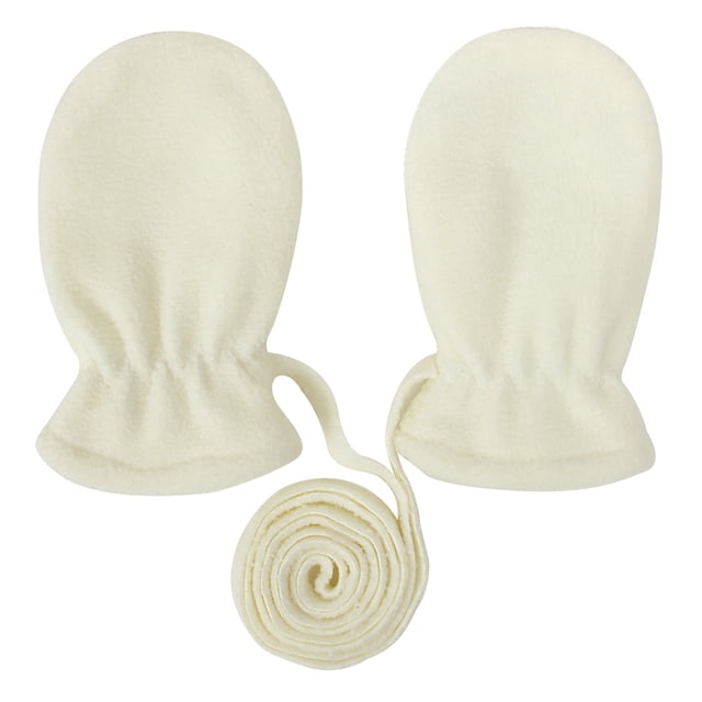 Guantes de esquí gruesos con forro polar para bebés, cálidos y de dedos completos para invierno.