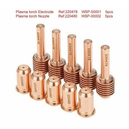 

10Pcs Consumables Nozzle 220480 Electrode 220478 Handheld Torch Plasma Cutting