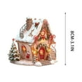 thumbnail image 3 of Taicans Christmas Village House Ornament with Candy Canes - Miniature Snowy House Decor for Holiday Trees,Winter Wonderland Ornament,Festive Christmas Tree Decoration,Handmade Gift Idea, 3 of 6