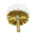 thumbnail image 3 of Nvzi Ramo de novia de rosas artificiales, ramo de flores grises para dama de honor con cintas de diamantes, ramos de flores falsas para bodas, compromisos, iglesias, 3 of 5