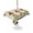 Beige, variant on Outdoor Tablecloth with Umbrella Hole for Patio/Picnic/Party/Camping, Spring Bee Gnomes Waterproof Table Cloth Square Cover Washable, Sunflowers Black Checkered (60"x 60")